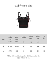 SISTERS Áo croptop hai dây Base