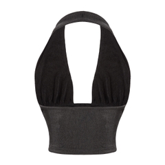 SISTERS Áo croptop cổ yếm Callista