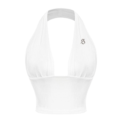 SISTERS Áo croptop cổ yếm Callista