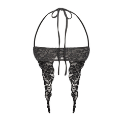 SISTERS Áo mini top phối ren Flora