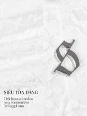 SISTERS Áo mini top phối ren Flora