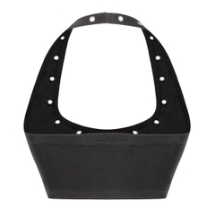 SISTERS Áo mini top đính Kim loại Riviera