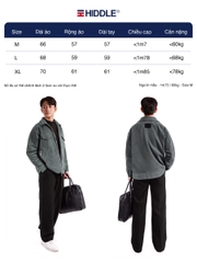 Áo da lộn nam hàng hiệu túi hộp Hiddle H13-AK1