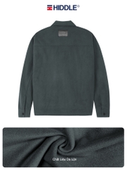 Áo da lộn nam hàng hiệu túi hộp Hiddle H13-AK1