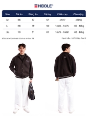 H10-AK4 Áo khoác varisty Hiddle dạ ép phối chỉ nổi