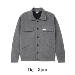 Áo khoác dạ nam cao cấp Hiddle khuy cài H13-AK4