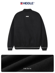 H10-AK4 Áo khoác varisty Hiddle dạ ép phối chỉ nổi