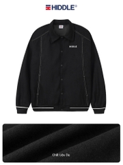H10-AK4 Áo khoác varisty Hiddle dạ ép phối chỉ nổi