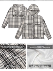 DSW Flannel Hooded Jacket