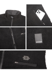 DSW Fleece Zip-Up Vest Jacket