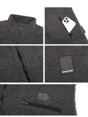 DSW Fleece Zip-Up Vest Jacket