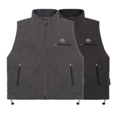 DSW Fleece Zip-Up Vest Jacket