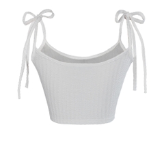 Sisters Áo croptop 2 dây cột nơ Lena