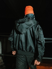 DSW Double Box Hooded Bomber Jacket