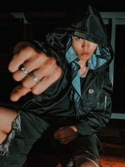 DSW Double Box Hooded Bomber Jacket