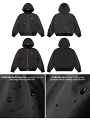 DSW Double Box Hooded Bomber Jacket