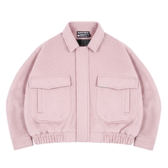 DSW Crop Bomber Jacket Classy - Dạ Hồng