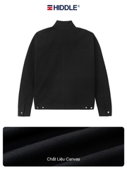Áo khoác nam canvas phối cổ ticke local brand HIDDLE H-AK1