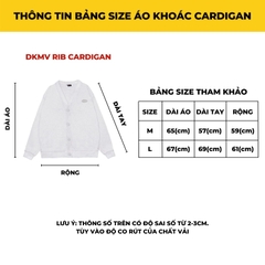 K09-AK2 DKMV Rib Cardigan-Xám