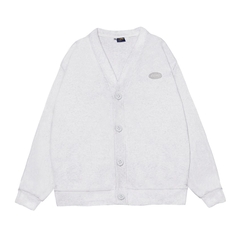 K09-AK2 DKMV Rib Cardigan-Xám