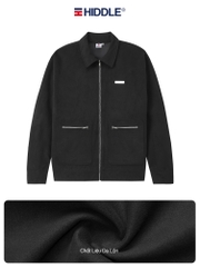 Áo khoác da lộn nam cao cấp Hiddle kèm túi khoá kéo H13-AK2