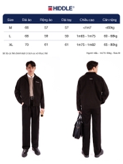 Áo khoác nam cao cấp cổ bẻ chất liệu dạ ép logo thêu HIDDLE H11-AK6