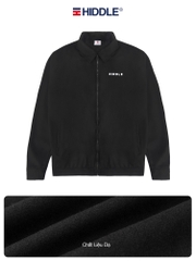 Áo khoác nam cao cấp cổ bẻ chất liệu dạ ép logo thêu HIDDLE H11-AK6
