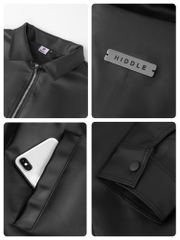 Áo khoác da nam hàng hiệu form Casual chính hãng HIDDLE H11-AK2