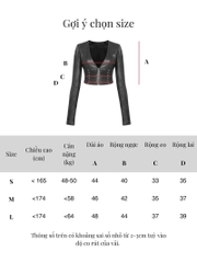 SISTERS Áo khoác da Adelaide