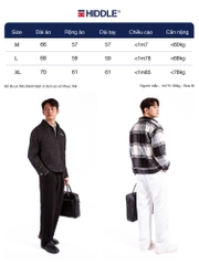 H11-AK7 Áo khoác dạ nam cao cấp Hiddle - Caro