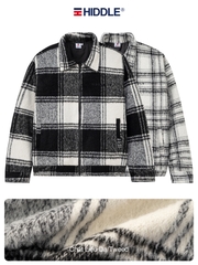 H11-AK7 Áo khoác dạ nam cao cấp Hiddle - Caro