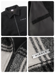 H11-AK7 Áo khoác dạ nam cao cấp Hiddle - Caro