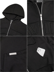 DSW Patchwork Hoodie Zip