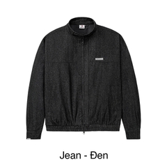 Áo khoác jean nam cổ trụ hai lớp Hiddle H-AK2