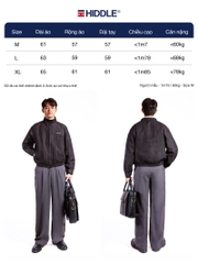 Áo khoác jean nam cổ trụ hai lớp Hiddle H-AK2