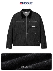 Áo khoác jean nam tính phối cổ ticke Hiddle H-AK7
