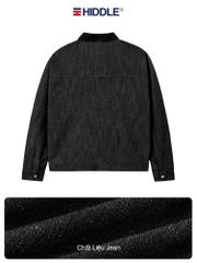 Áo khoác jean nam tính phối cổ ticke Hiddle H-AK7