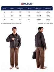 Áo khoác jean nam tính phối cổ ticke Hiddle H-AK7