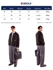 H9-AK4 Áo khoác kaki 3 túi sang trọng