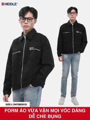 Áo khoác kaki Hiddle kiểu dáng Biker H10-AK3