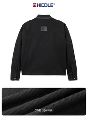 Áo khoác kaki nam phối da Hiddle H-AK8