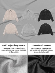 DSW Crop Bomber Jacket Classy