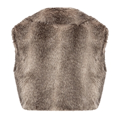 SISTERS Áo khoác lông cộc tay Elsie