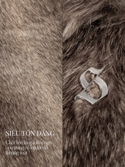 SISTERS Áo khoác lông cộc tay Elsie