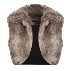 SISTERS Áo khoác lông cộc tay Elsie