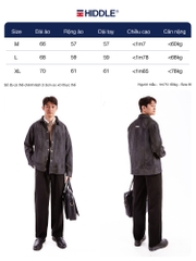 Áo khoác nam jean cao cấp Classic Hiddle H-AK5