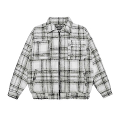 DSW Flannel Double Zip Boxy Jacket