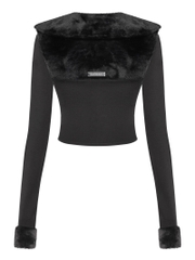 SISTERS Áo phối lông thỏ Helena