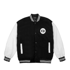 ONTOP Corduroy Varsity Jacket-Đen