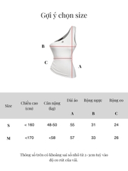 SISTERS Áo dáng dài lệch vai Dora
